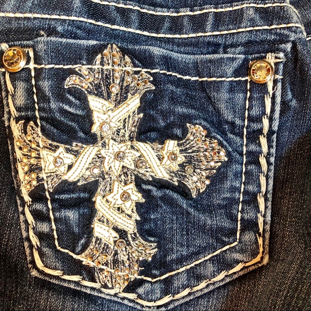 *Sold on Facebook*. Miss Me Straight Long Jeans - Picture 5 of 8